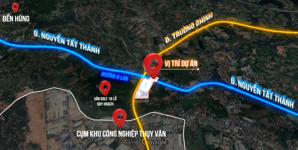 Vị trí khu đô thị Việt Trì Spring City - Phú Thọ