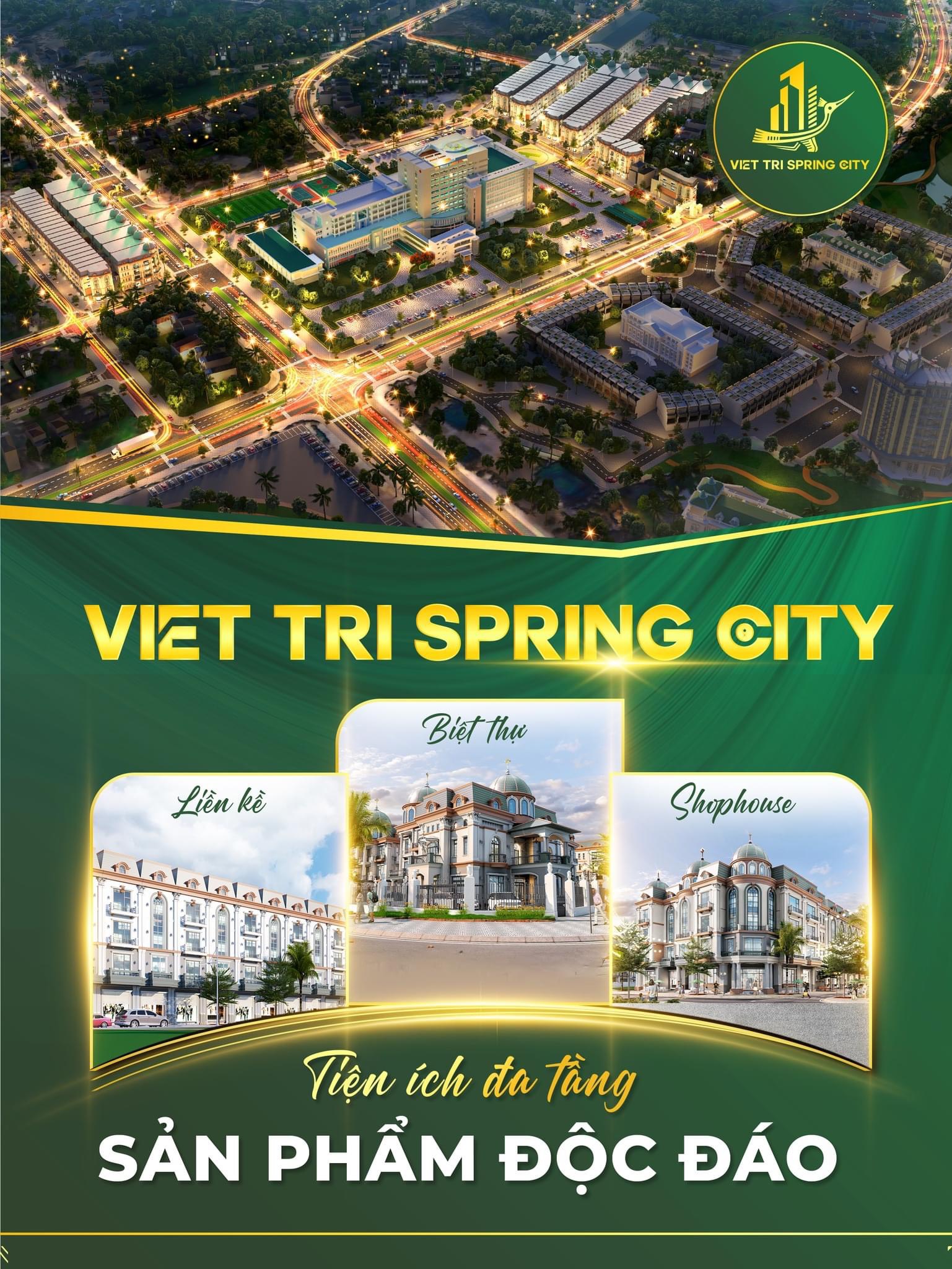 Việt Trì Spring City: Tiện ích đa tầng, sản phẩm độc đáo