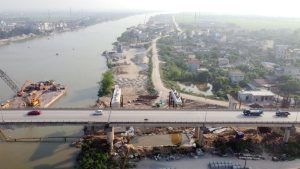 Cầu Lạc Quần 2 (Nam Định) đang thi công